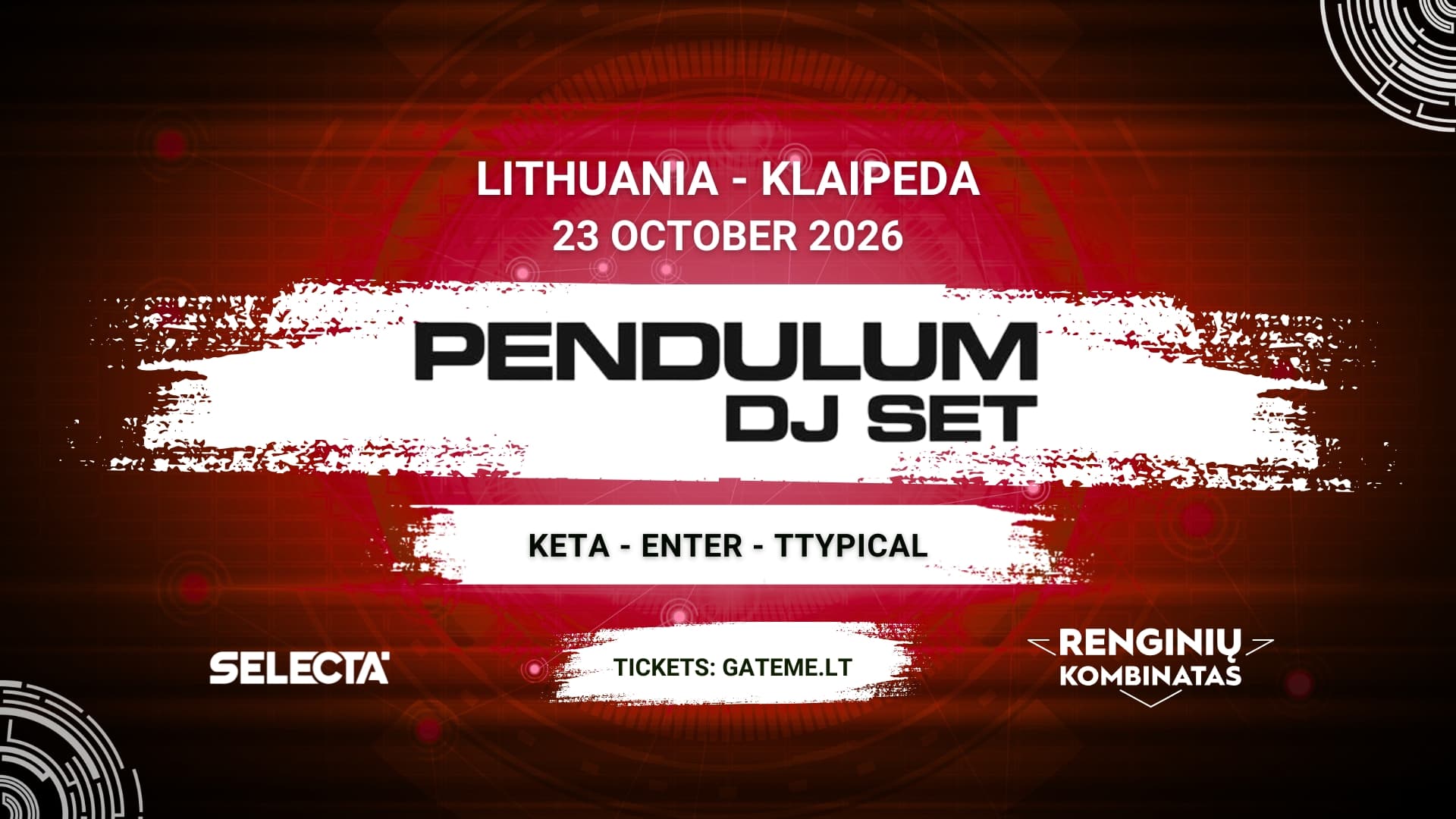 Selecta: PENDULUM (DJ Set) @ Klaipėda