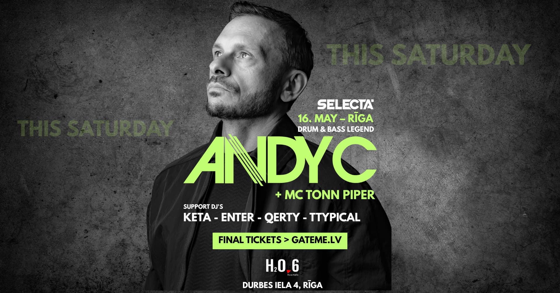 TONIGHT! Selecta: ANDY C (UK)