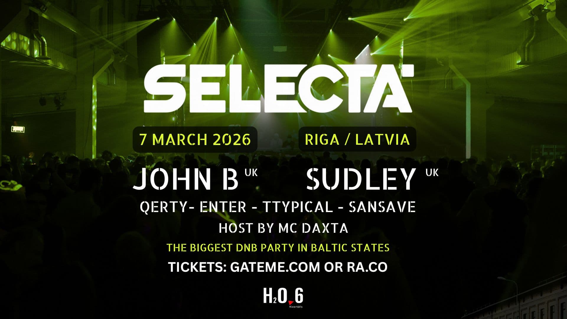 Selecta: JOHN B (UK), SUDLEY (UK), MC DAXTA (AT)