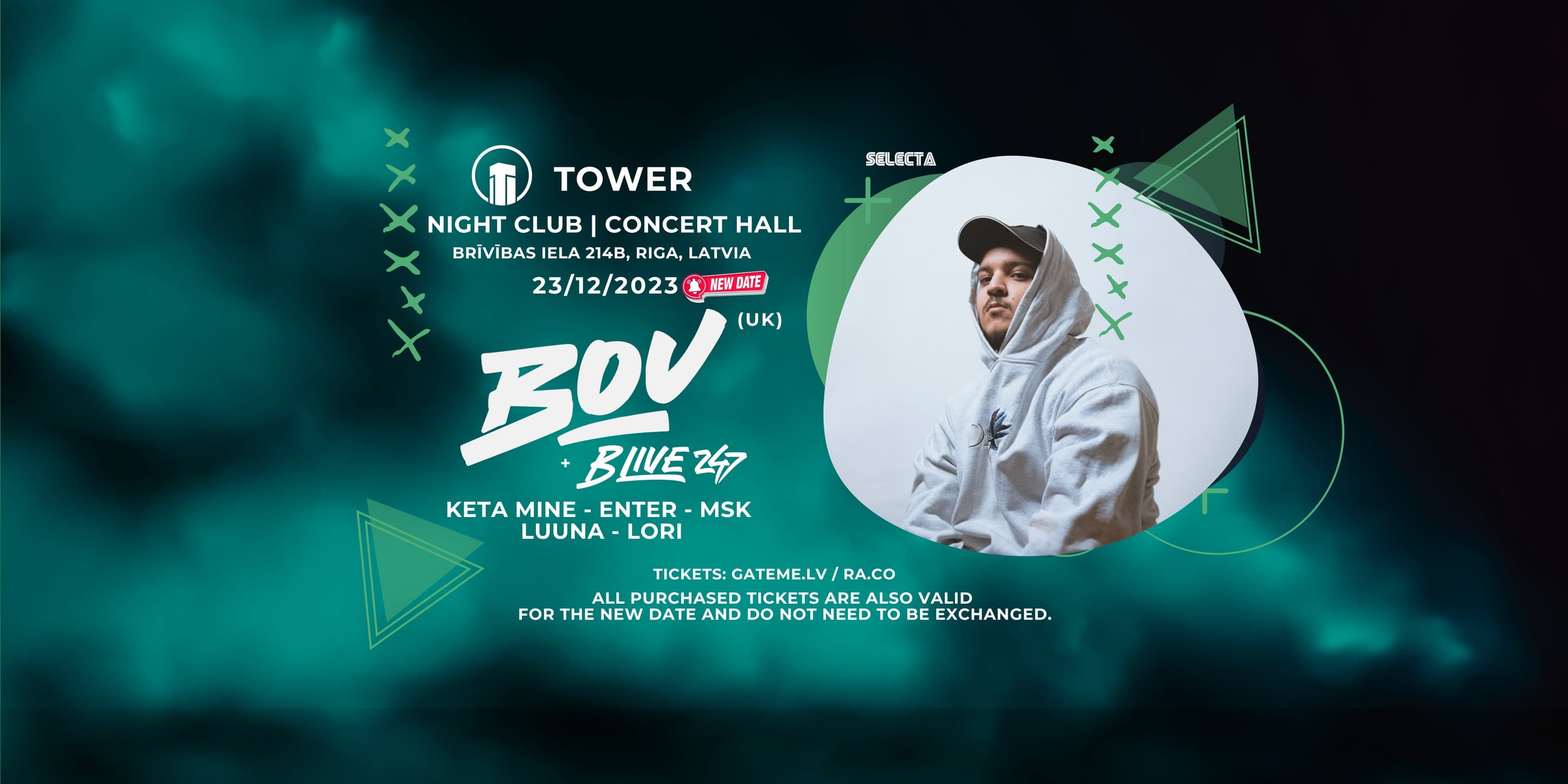 Selecta: BOU (UK) new date